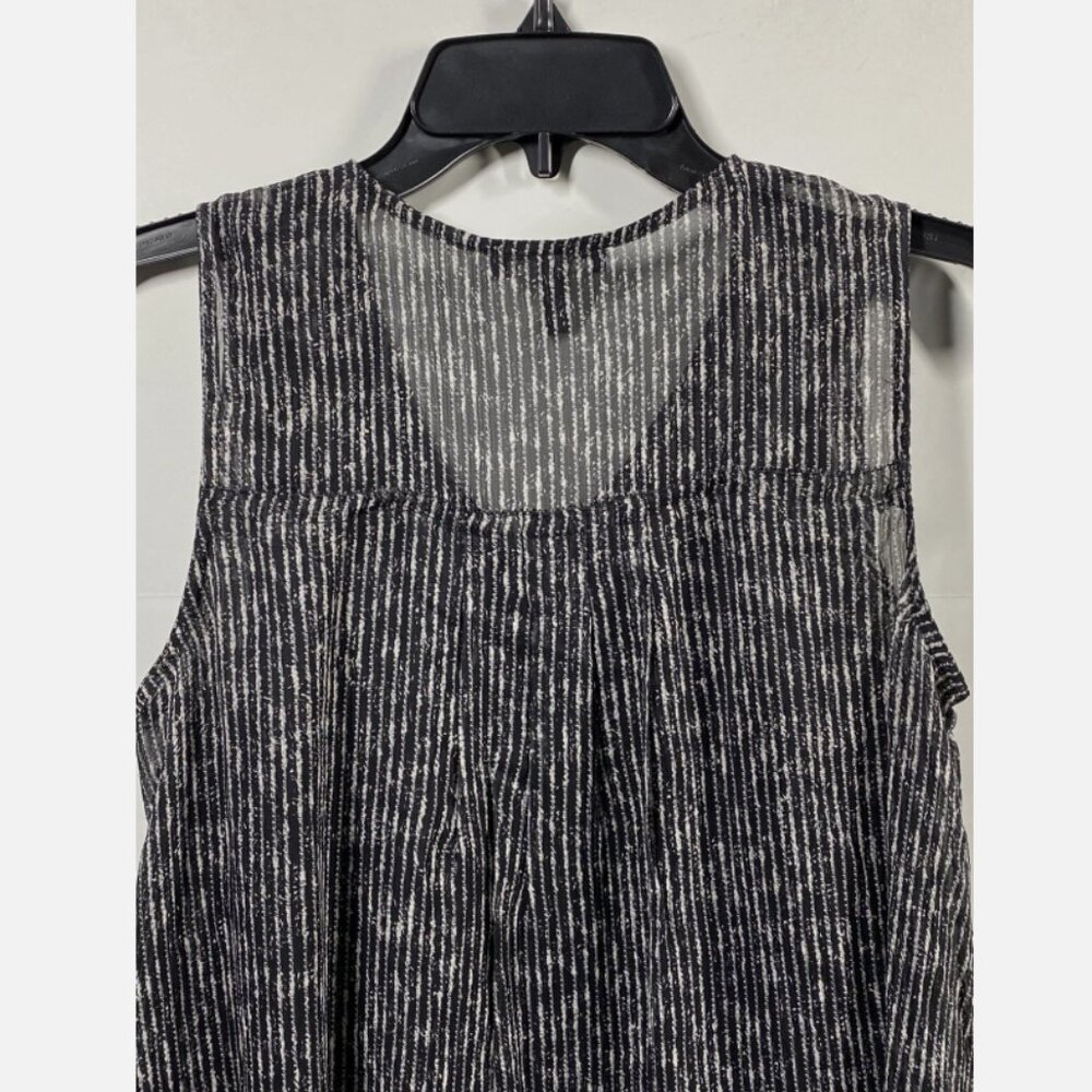 Eileen Fisher Elemental Printed Crinkle Silk Tank Top Size XS (Retail $228) - Picture 6 of 12